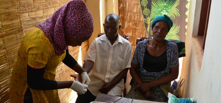 MASYAP's HTC Officer Conducting Couples HIV testing, Mulanje, Malawi