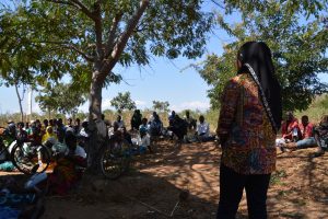 MASYAP HTC and Youth Officer giving group HIV counselling, Balaka, Malawi