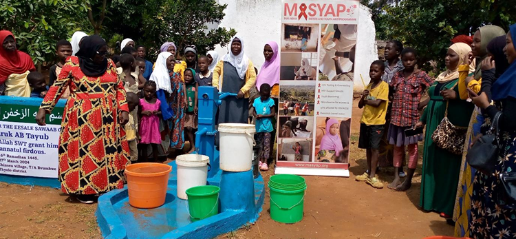 Muslim World League Donates Two Boreholes Masyap Support Groups
